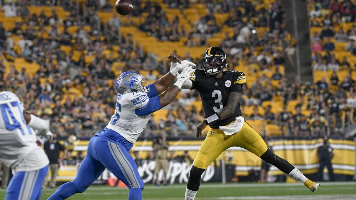 Dwayne Haskins, quarterback de los Pittsburgh Steelers.