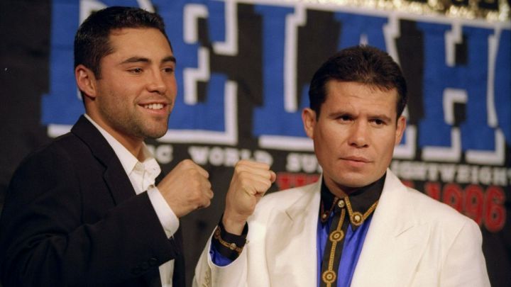 Óscar de la Hoya y Julio César Chávez
