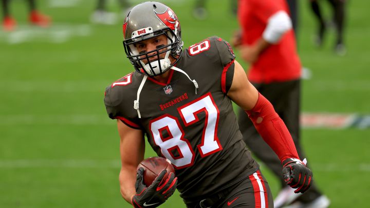 Rob Gronkowski, tight end de los Tampa Bay Buccaneers