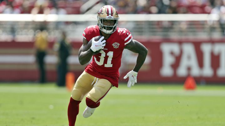 Raheem Mostert con los 49ers