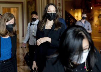 Angelina Jolie apoyó a las gimnastas en la Casa Blanca