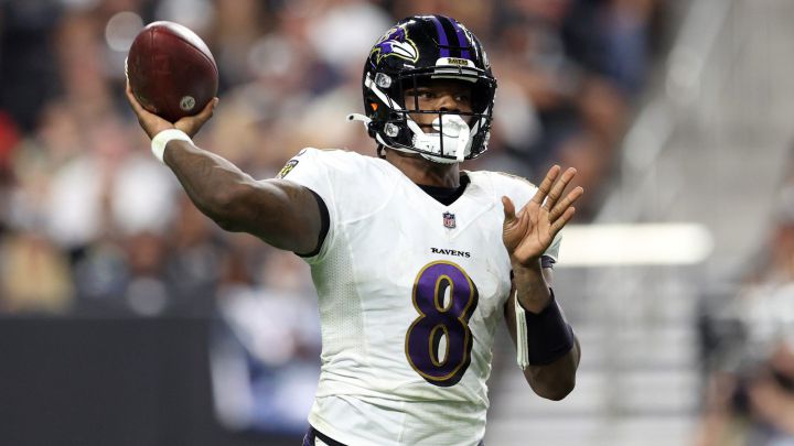 Lamar Jackson con los Ravens