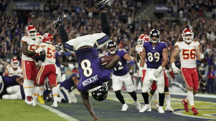 Lamar Jackson con los Ravens