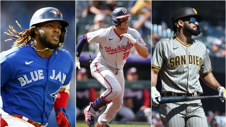 Vladimir Guerrero Jr, Juan Soto y Fernando Tatis Jr.