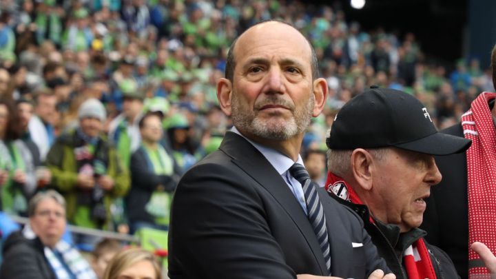 Don Garber en partido de Toronto FC en contra de Seattle Sounders en el CenturyLink Field.