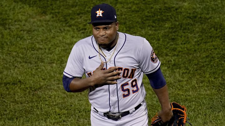 Framber Valdez con los Astros