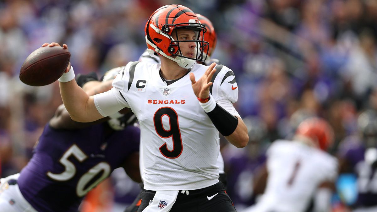 Joe Burrow tuvo su mejor juego como profesional en el triunfo de los Bengals en Baltimore.