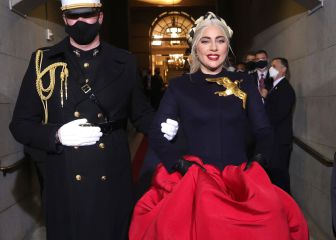 Lady Gaga usó un vestido “blindado” durante la toma de posesión de Biden