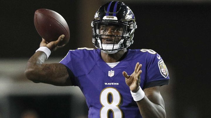 Lamar Jackson con los Ravens