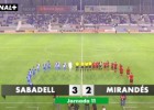 El Sabadell toma algo de aire tras vencer al Mirandés