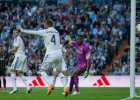 El Málaga protestó por fuera de juego el remate de Ramos