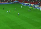 El Arabi se alió con la suerte y marcó el 'churro' de la jornada