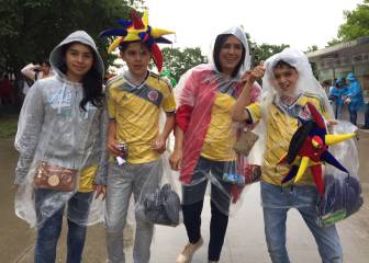 Ni la lluvia detiene el apoyo de los colombianos en Chicago
