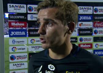 El enojo de Griezmann tras empatar con el Leganés