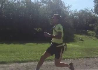 Raúl gets in shape for the NYC marathon