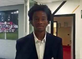 Juan Guillermo Cuadrado y el mensaje en el #JuventusDay