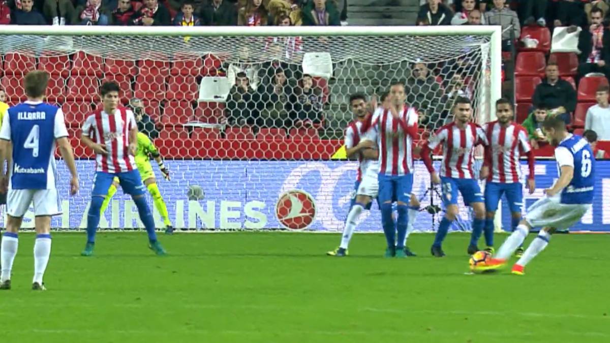 No se puede tirar mejor una falta: ¡Qué golazo de Íñigo!