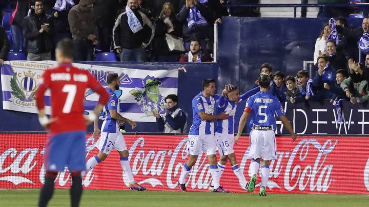 Resumen y goles del Leganés-Osasuna de la jornada 12