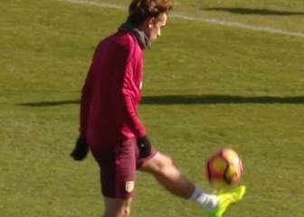 ¿Qué jugador destrozó el show de toques de Griezmann?
