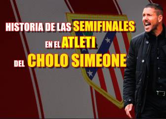 Simeone, rey de las semis con el Atleti: pasó cuatro de las cinco