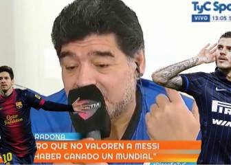 Maradona insulta con todo a Icardi y se enfrenta por Messi
