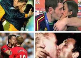 Los besos más recordados en una cancha de fútbol