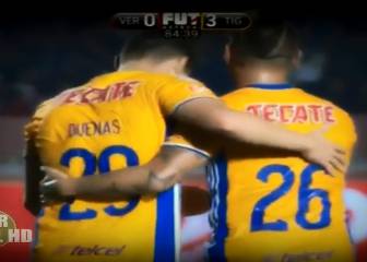 El gran pase de Edu Vargas que acabó en gol de Tigres