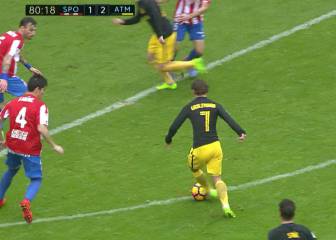 Para aplaudir: disparate de pase de Griezmann en el 1-2