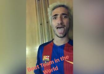 El mayor fan del Barça: vean la celebración del hijo de Mourinho