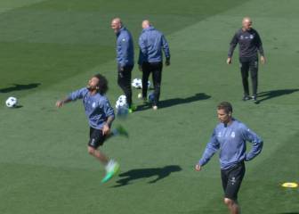 Marcelo y los lujos que regaló en la práctica del Real Madrid