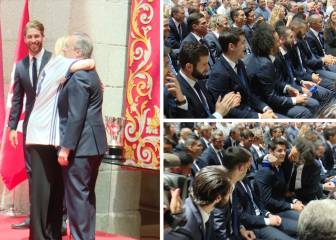 Los besos de Cifuentes a Florentino que levantaron a la plantilla: