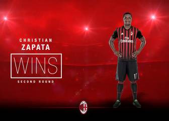 Zapata, finalista al mejor gol de la temporada con el Milan