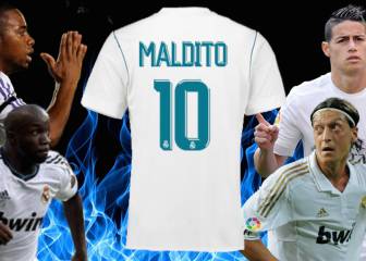 El '10', un dorsal maldito en el Madrid: de Robinho a James