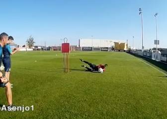 El duro entreno de Asenjo para volver al inicio de temporada