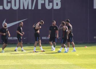 El Barcelona luce 'tableta': Piqué y la MSN presumen de cuerpo