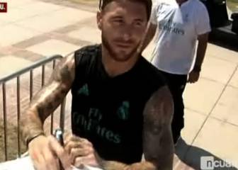 El gesto de Sergio Ramos cuando le preguntan por Morata...