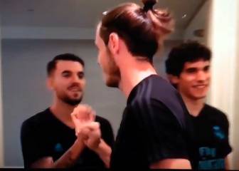 Bale meets Ceballos.. awkward handshake ensues