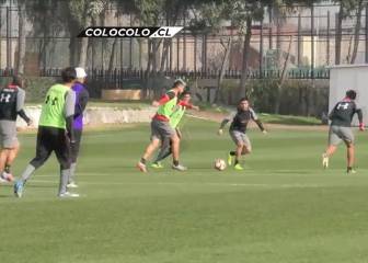 El golazo de Pedro Morales en la última práctica de Colo Colo