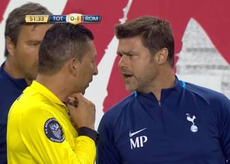 ¡Pochettino casi se come al árbitro! menudo enfado del argentino