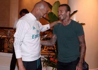 Amigos para siempre: el emotivo reencuentro de Beckham con la plantilla del Madrid