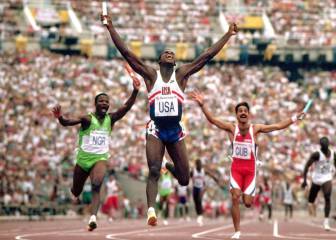 Carl Lewis y compañía rompieron el récord del mundo de 4x100