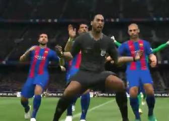 El vídeo que revienta en Twitter: ¡un árbitro celebra con el Barça!
