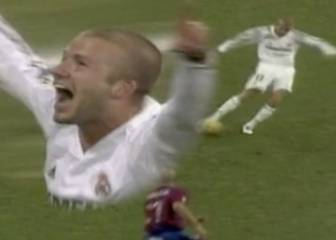 El gol más raro de Beckham fue al Levante: ¡trallazo al ángulo!
