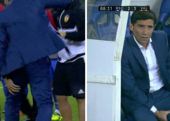 Valencia boss Marcelino pulls hamstring celebrating winner