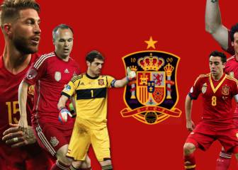 El 'XI' de los que han llegado a 100 partidos con España