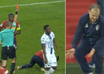 Bielsa, la viva imagen de la desesperación: el árbitro le echó al jugador que no era