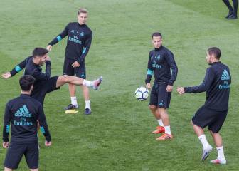 El Madrid completa la última sesión antes de recibir al Eibar