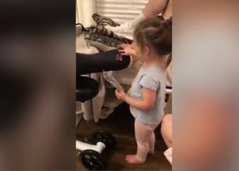 El vídeo de la hija de Hayward tras la lesión que enamora a EEUU