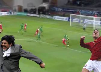 Maradona and Totti would put their name to this deft winner