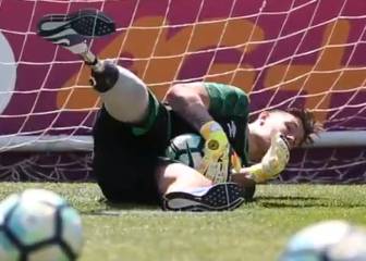 Las atajadas de Follman a un año del accidente de la 'Chape'